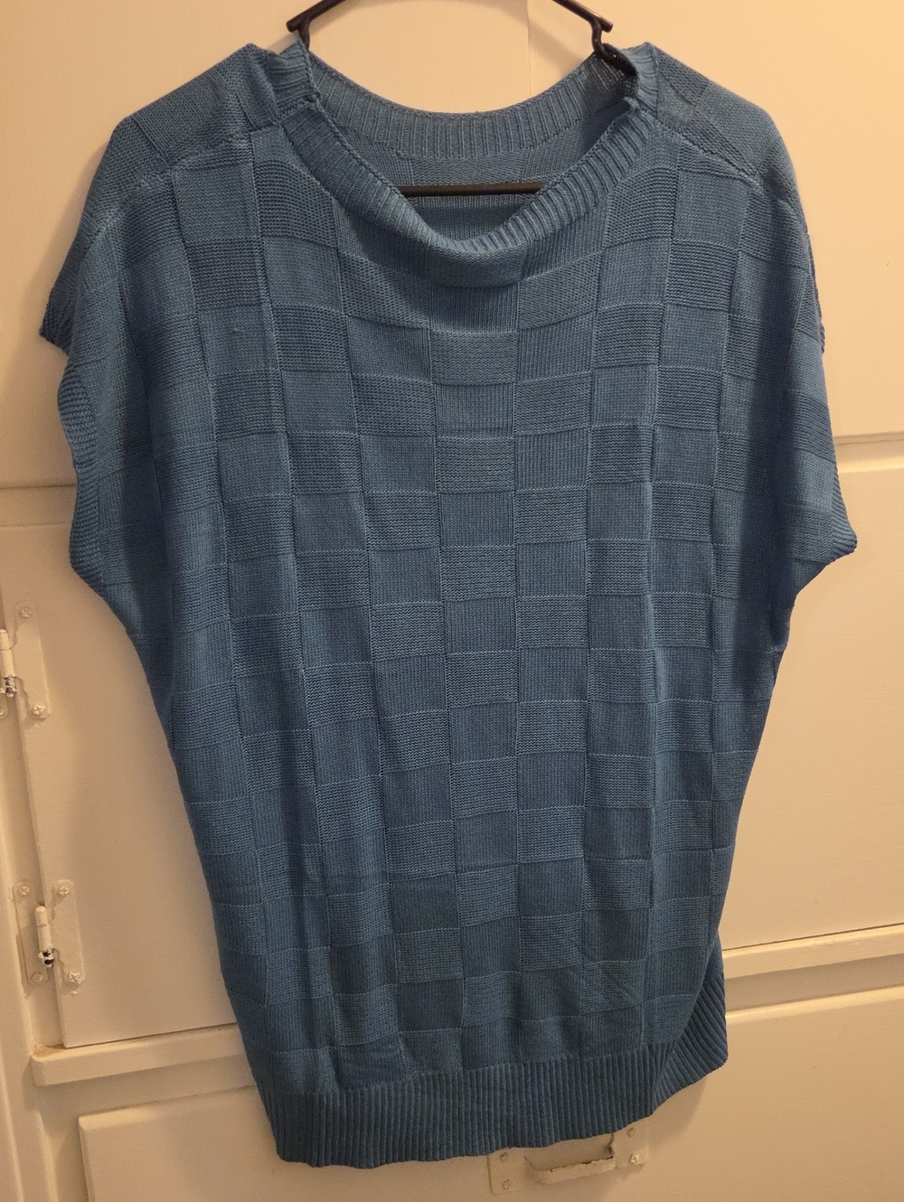 Blue Women's Knit Sweater Top